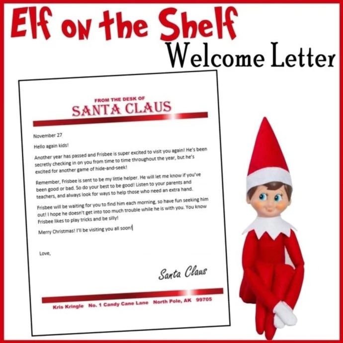 Elf On The Shelf Return Letter