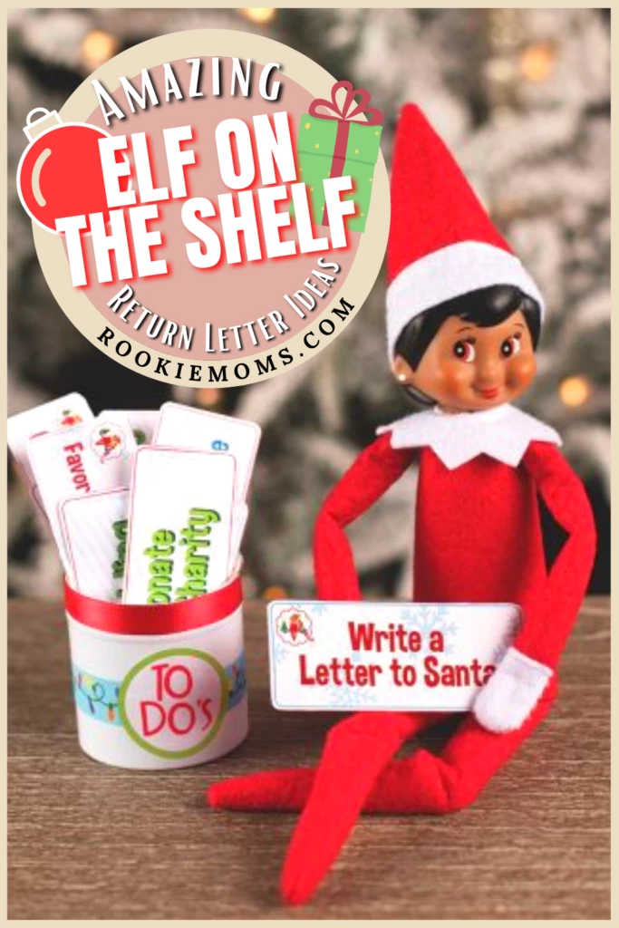 elf on the shelf return letter ideas