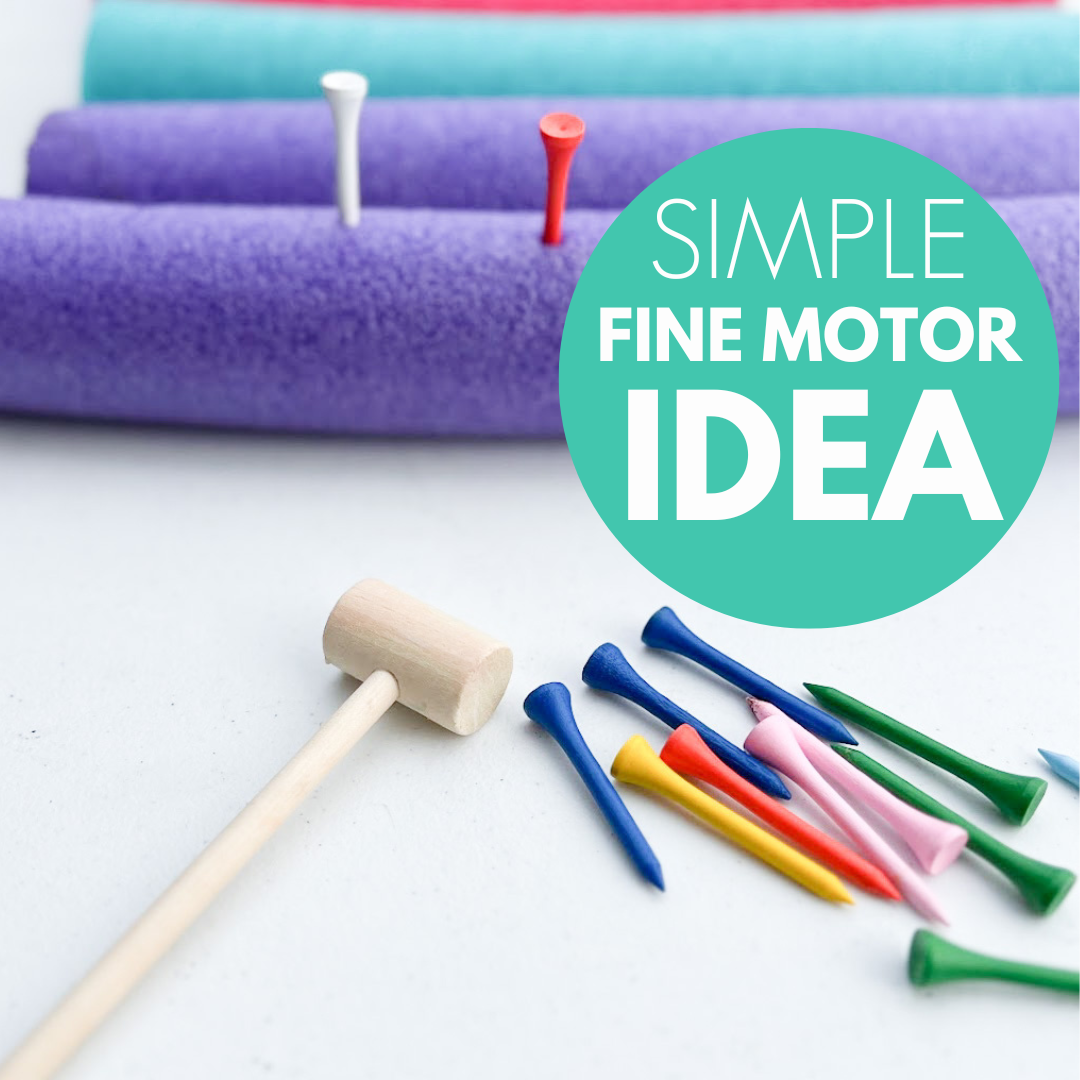 Golf Tee Fine Motor Activity