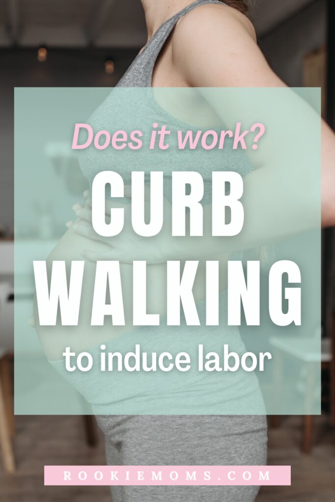 curb walking to induce labor - pinterest image